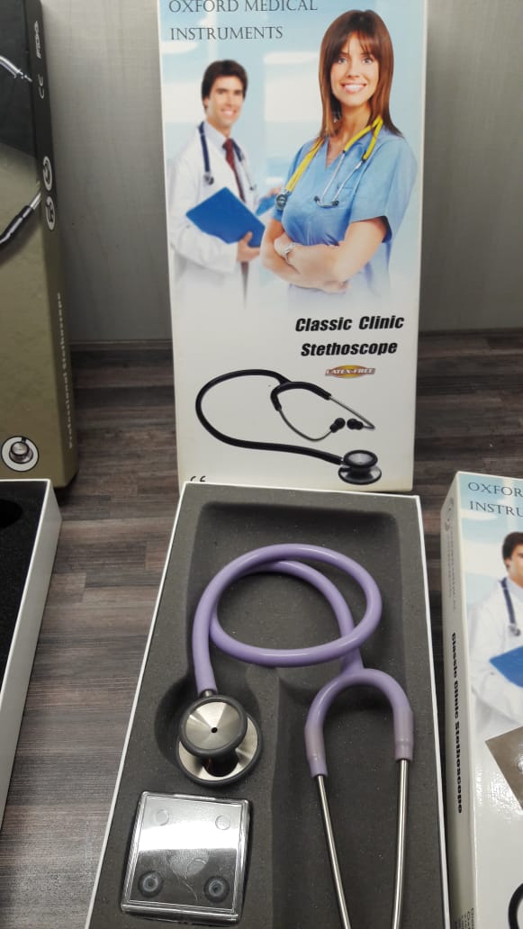 Generic Stethoscope with purple tube DJ Medquip