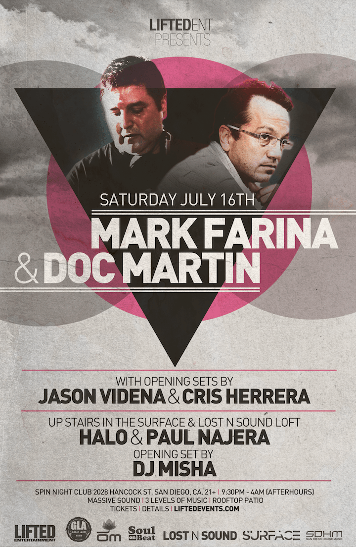 House Music Event Flyer Designs and Recent Events for DJ Misha San