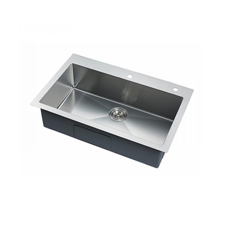 27"x21" Small Radius 16 Ga Single Topmount Kitchen Sink (KTSR2721S