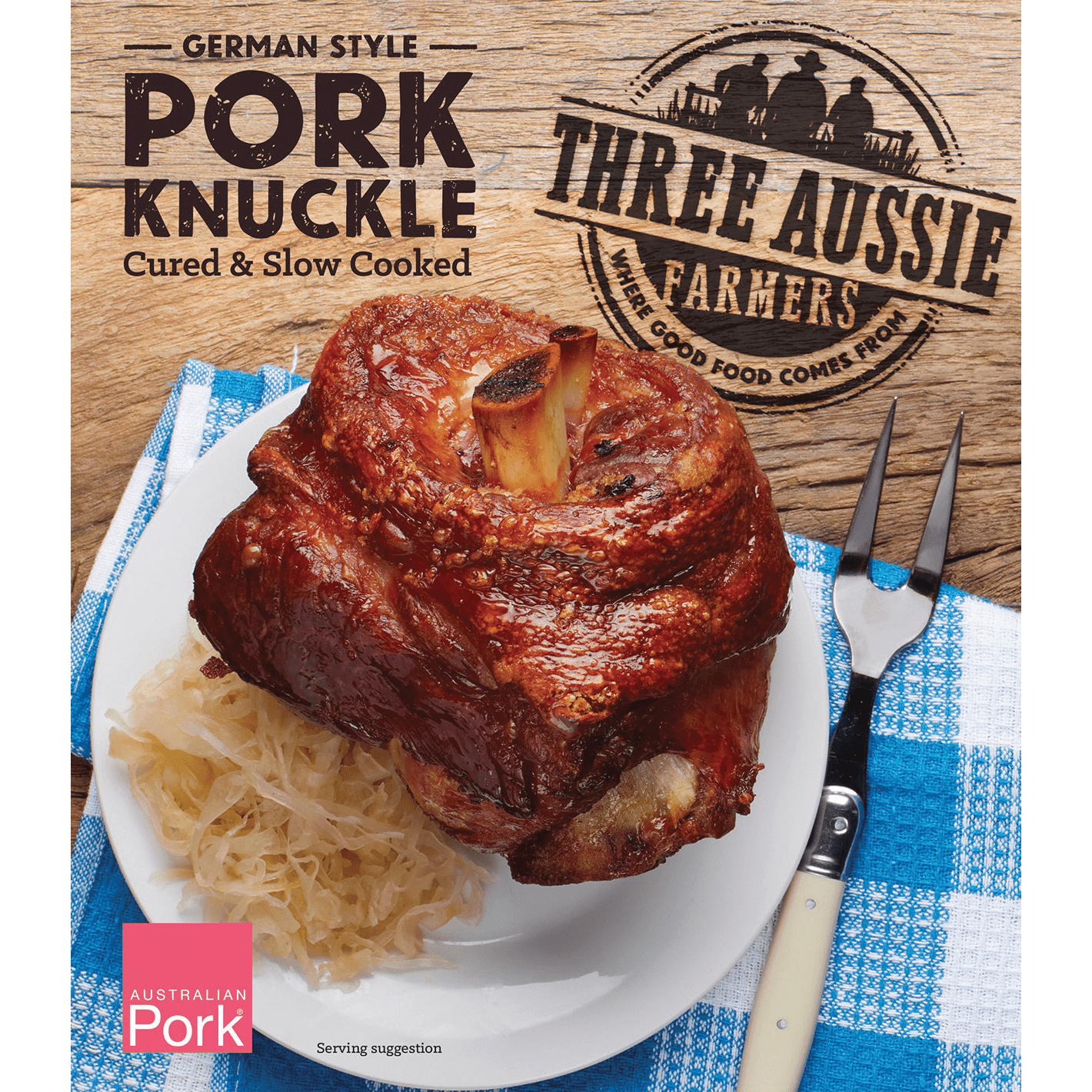 Three Aussie Farmers Slow Cooked German Pork Knuckle SunPork Fresh Foods