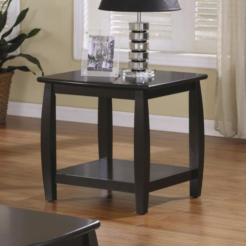 Marina End Table with Bottom Shelf