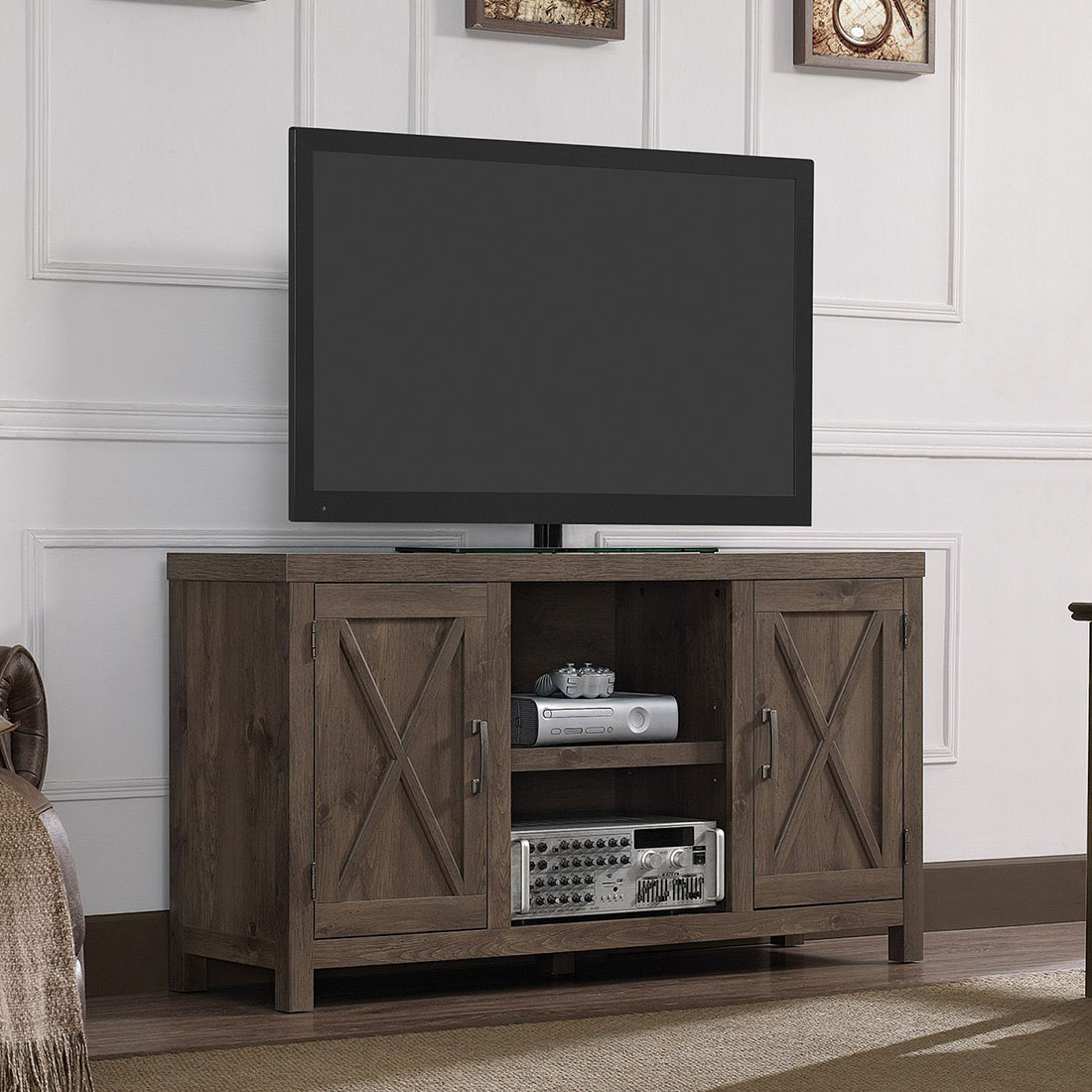 52" Coronado Spanish Gray Entertainment Media TV Stand TC536076PI14