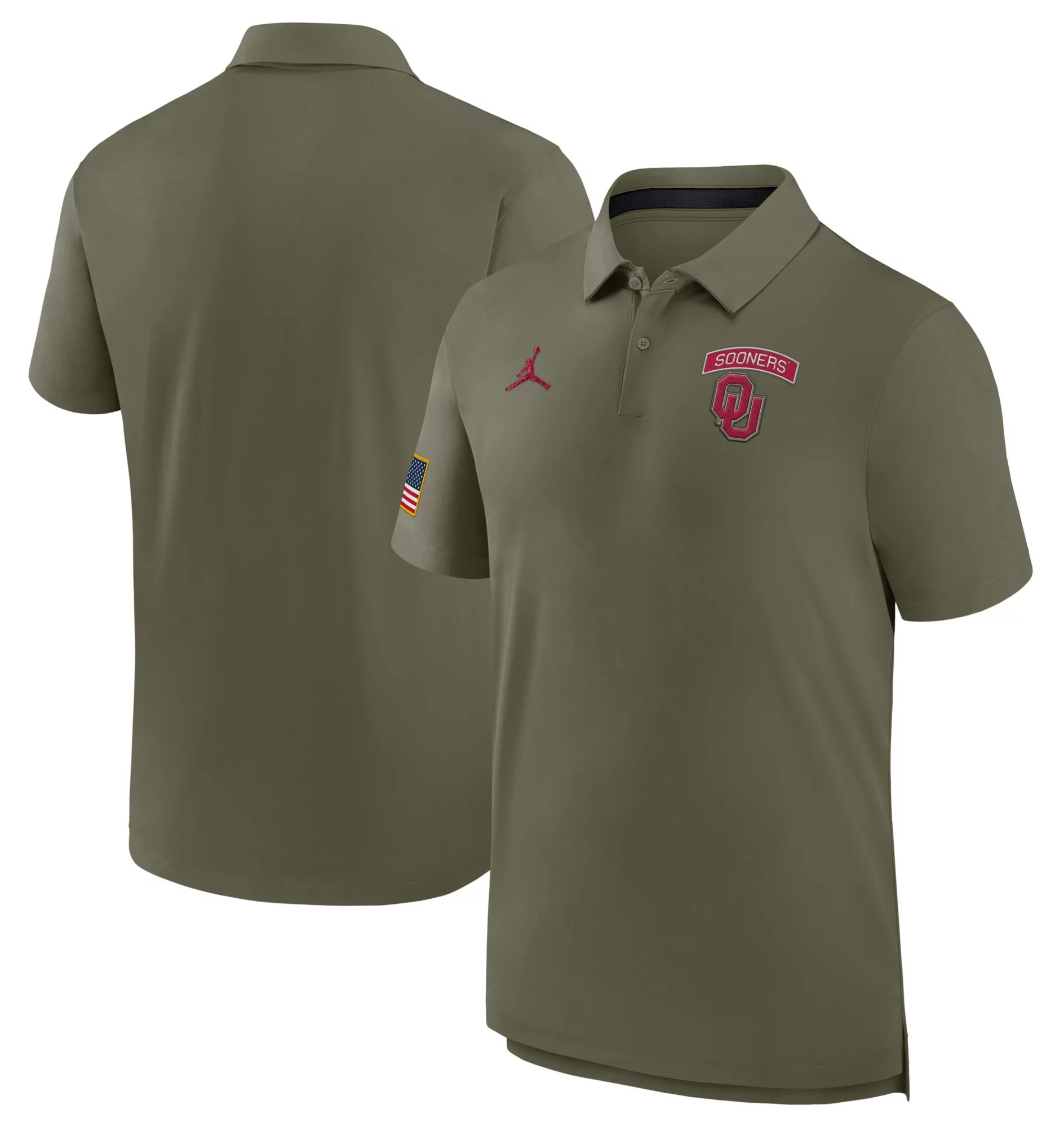 Jordan Men's Oklahoma Sooners Olive DriFIT Military Appreciation