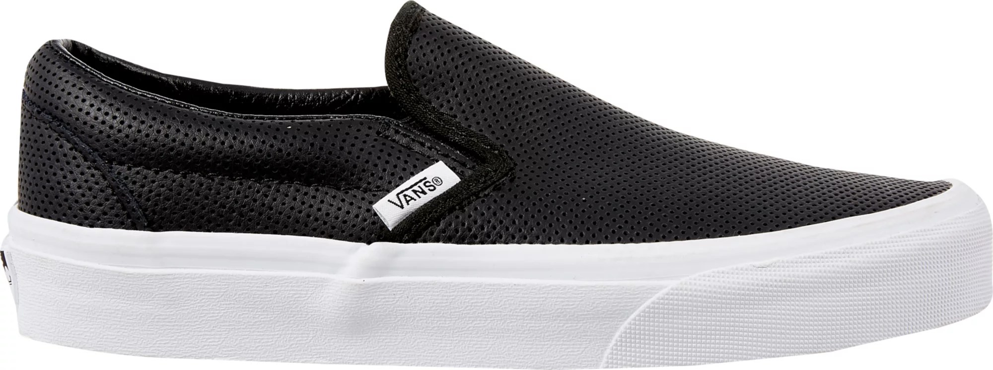 white leather slip on vans,Save up to