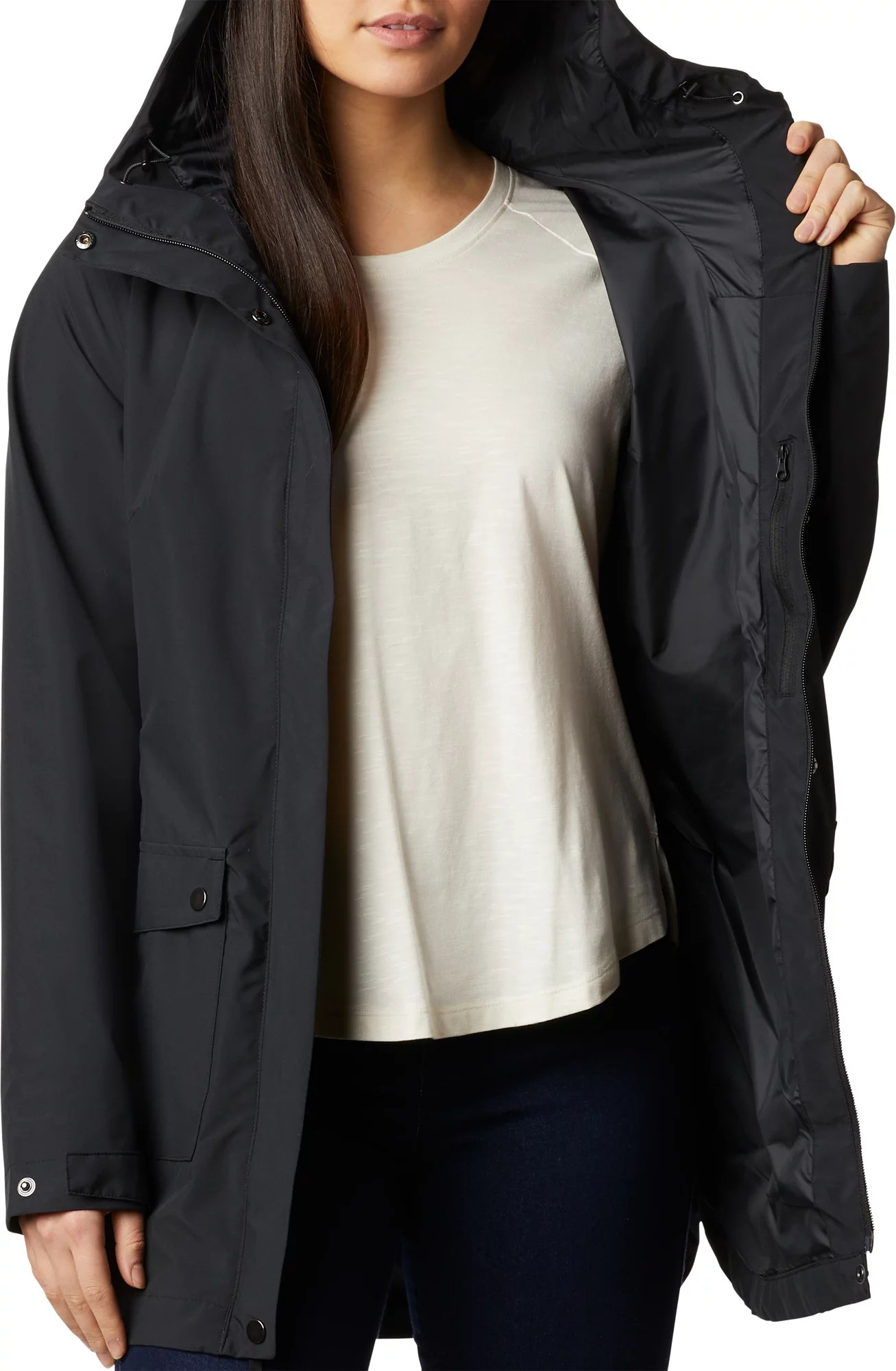 Columbia Women's Here And There Trench Rain Jacket Big Apple Buddy