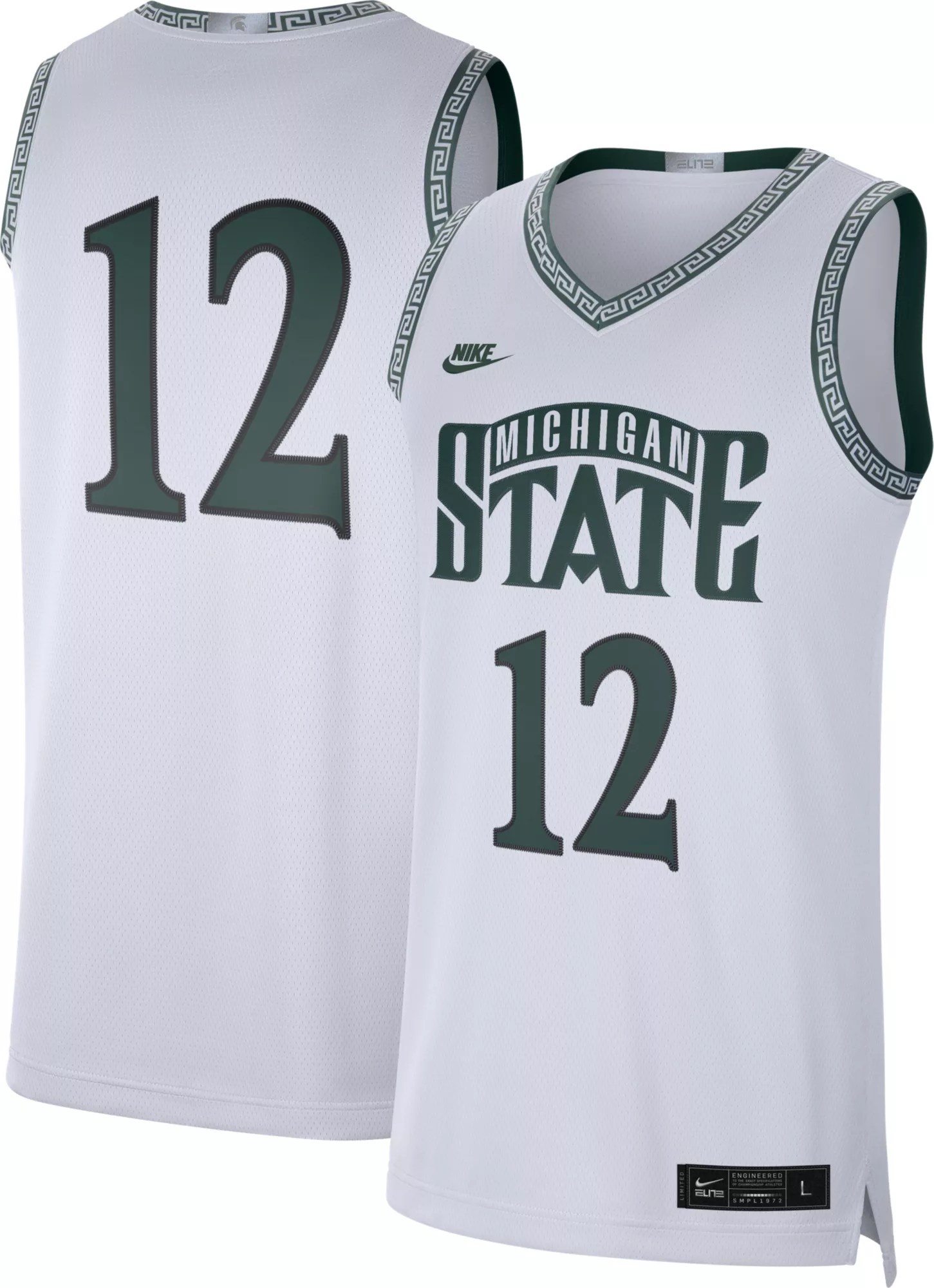 Nike Men's Michigan State Spartans 12 Limited Throwback Basketball
