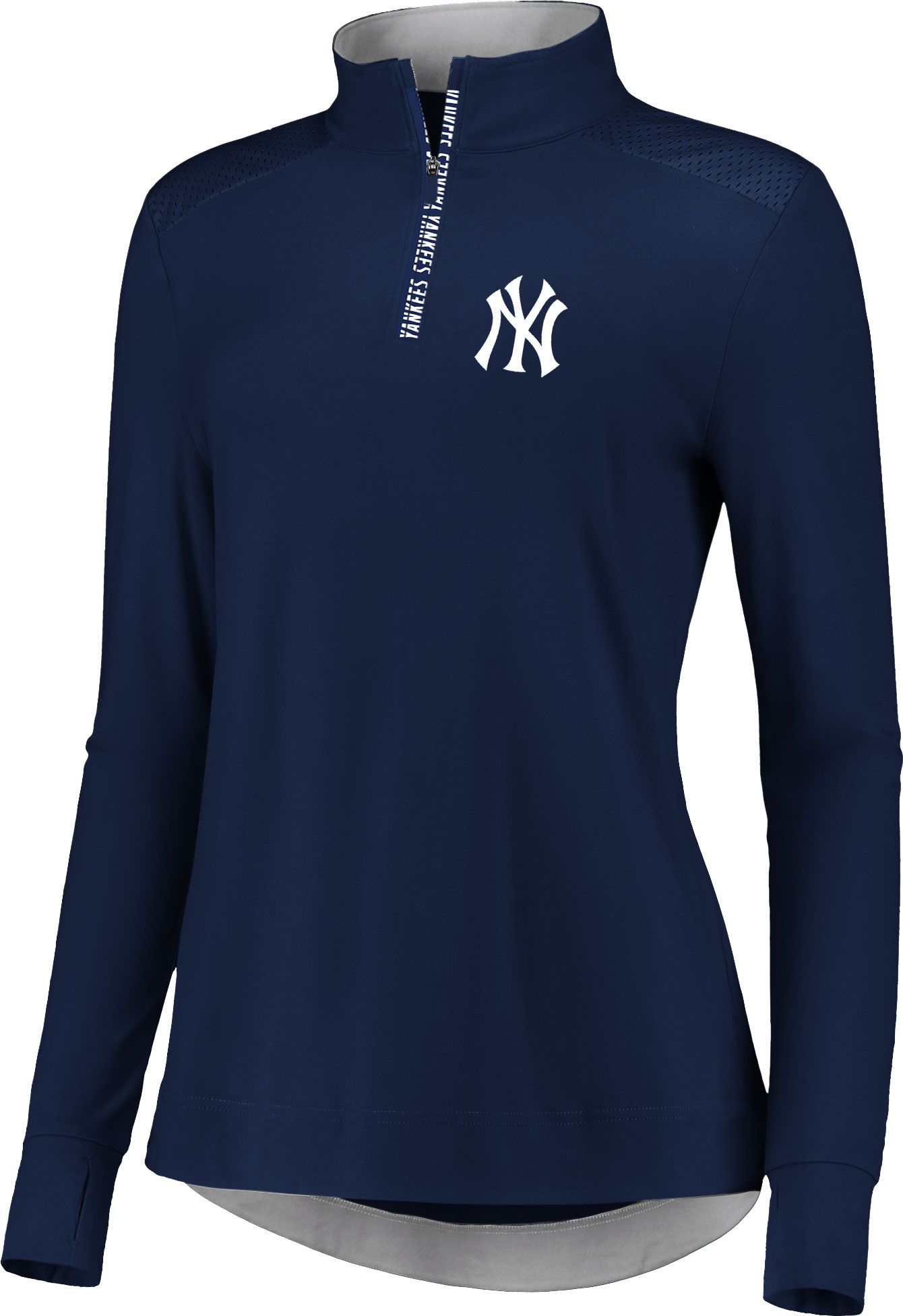 Fanatics Women's New York Yankees Navy Iconic Long Sleeve QuarterZip