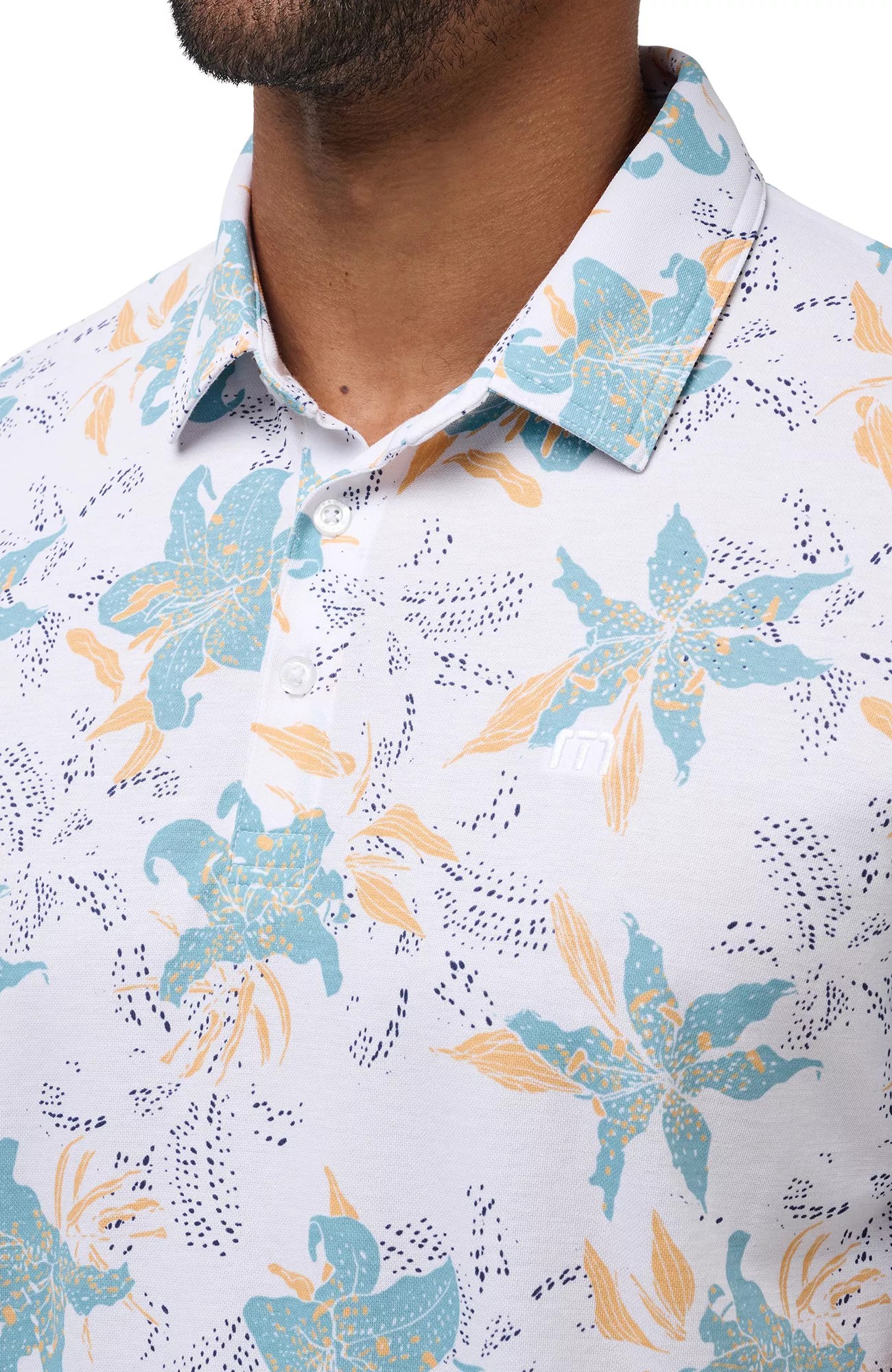 TravisMathew Men's Paradise Peak Golf Polo Golf Galaxy