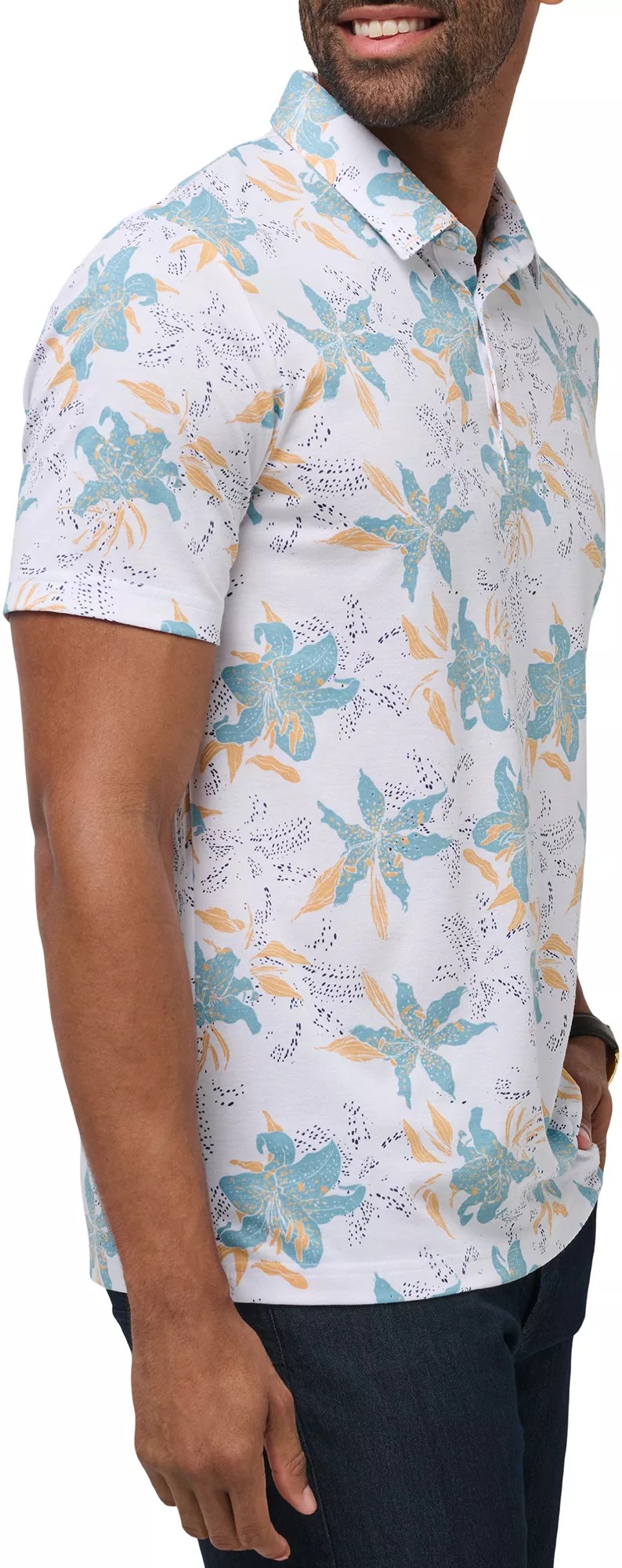 TravisMathew Men's Paradise Peak Golf Polo Golf Galaxy