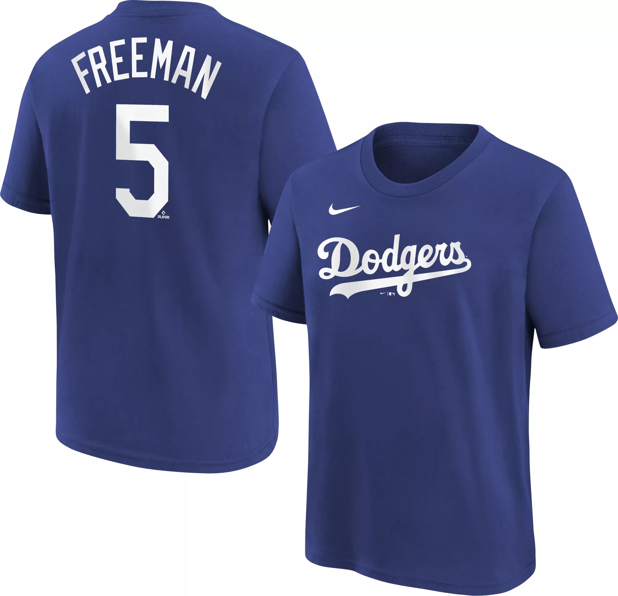 Youth Majestic Jackie Robinson Royal Brooklyn Dodgers Name & Number T
