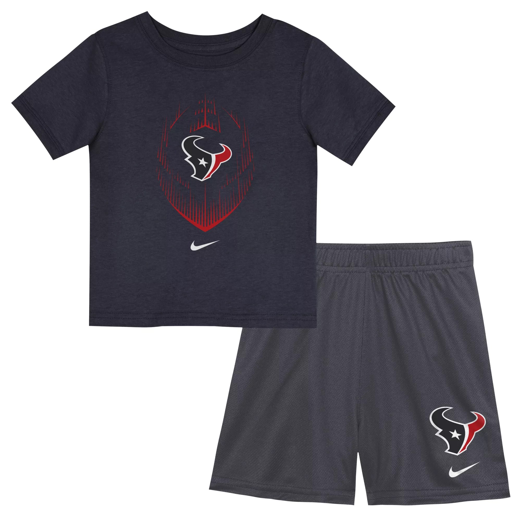 Nike Toddler Houston Texans Icon Team Color TShirt and Shorts Set