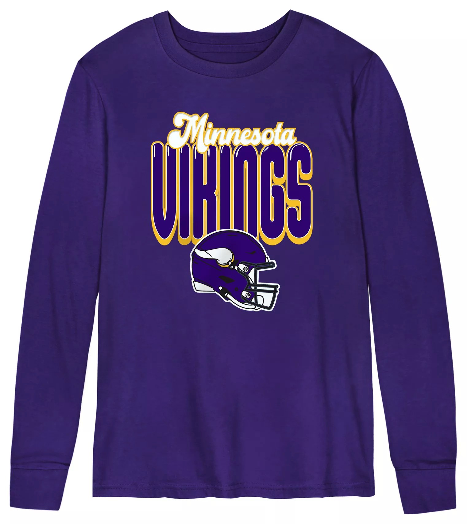 NFL Team Apparel Toddler Minnesota Vikings Tallboy Purple Long Sleeve T