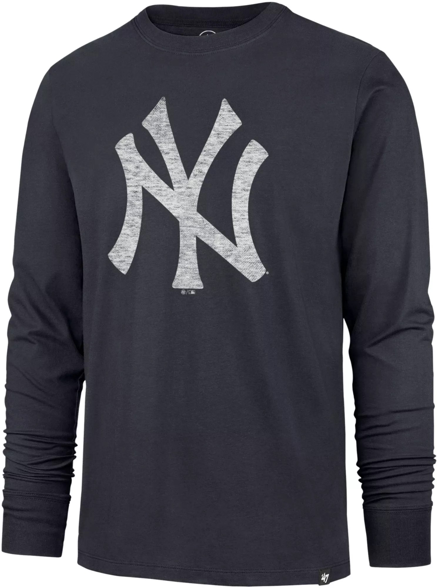 '47 Adult New York Yankees Blue Premium Franklin Long Sleeve TShirt
