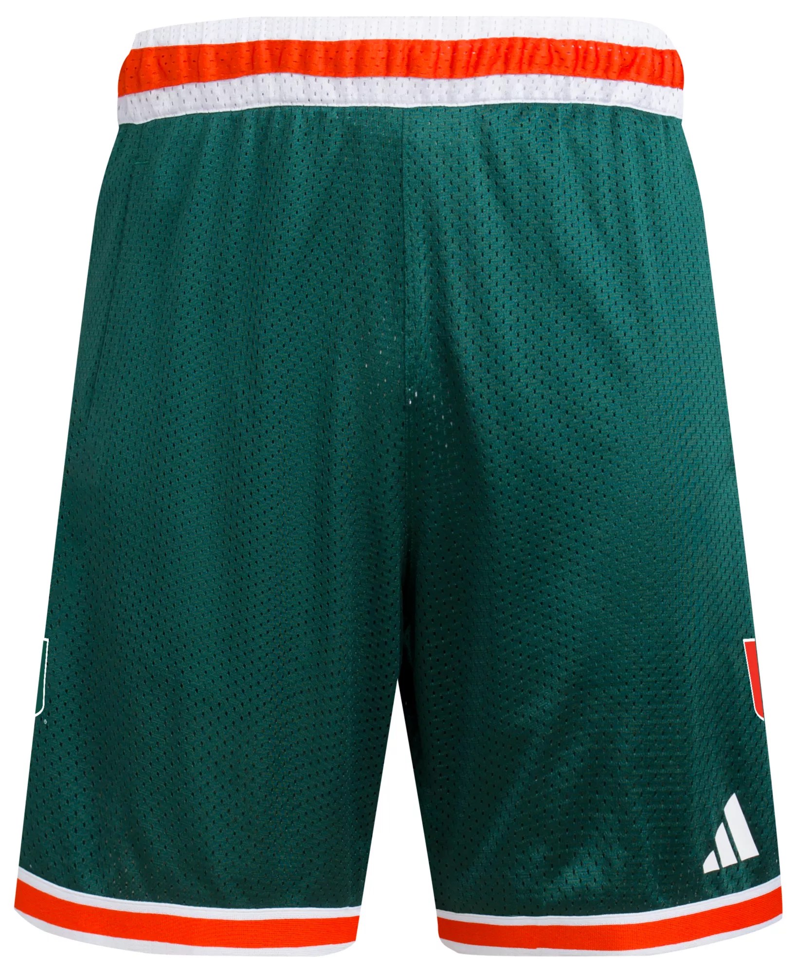 adidas Men's Miami Hurricanes Green Swingman Basketball Shorts Dick's