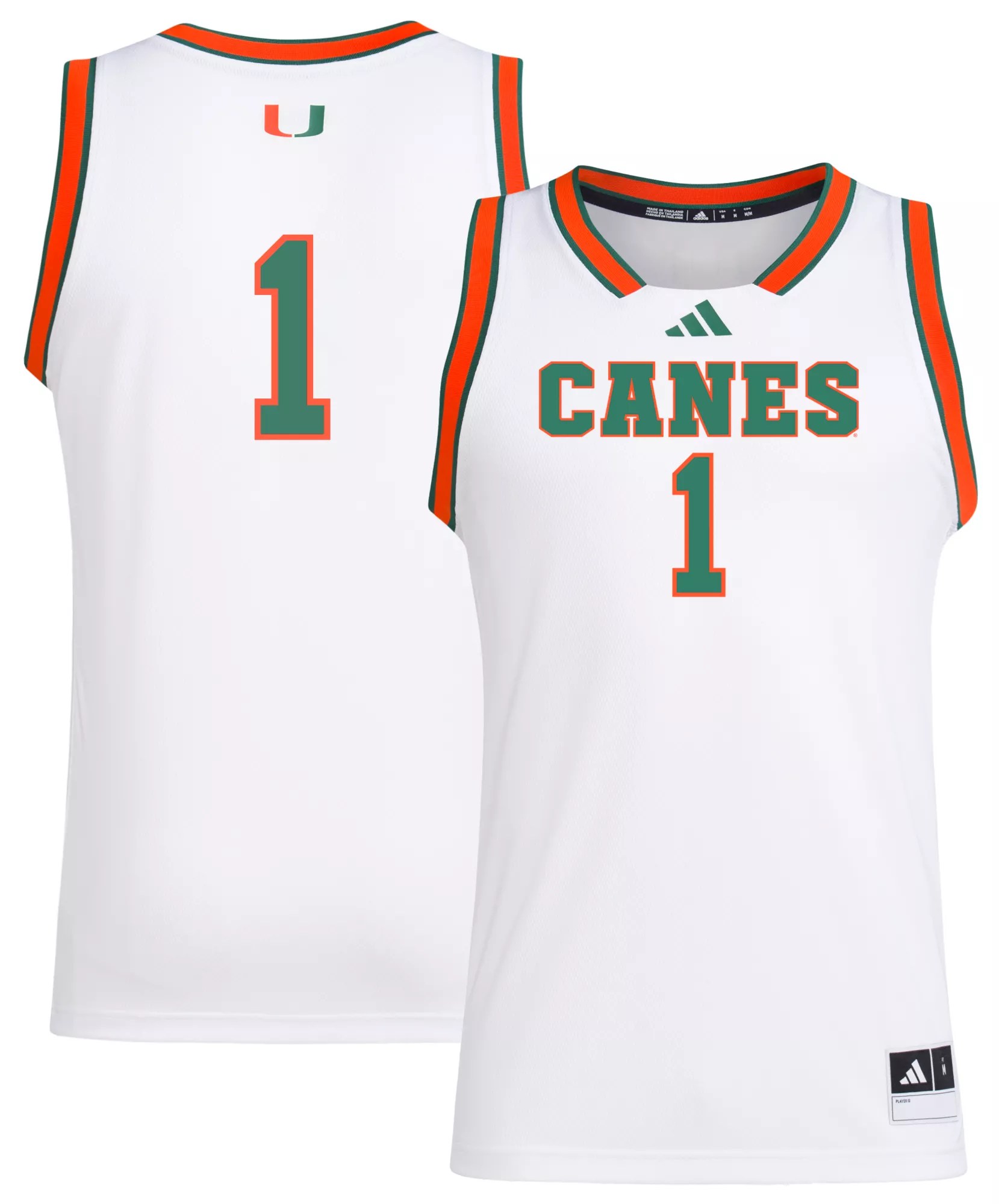 adidas Men's Miami Hurricanes White Swingman Jersey Dick's Sporting Goods