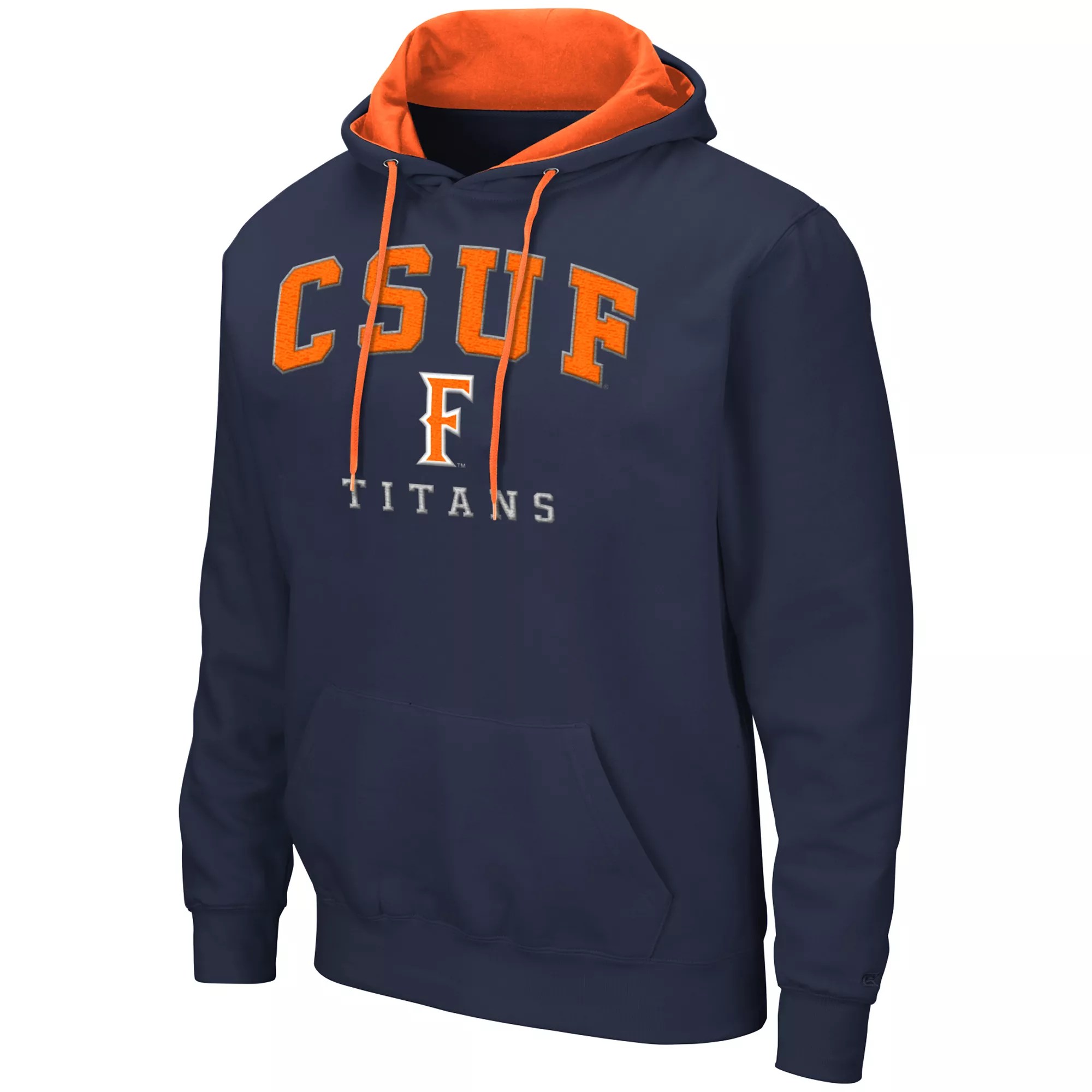 Colosseum Men's Cal State Fullerton Titans Navy Pullover Hoodie Dick