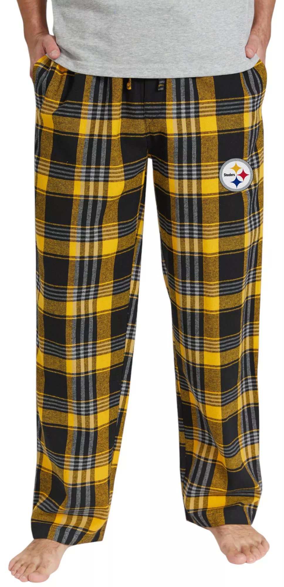 Concepts Sport Men's Pittsburgh Steelers Black Flannel Pants Dick's