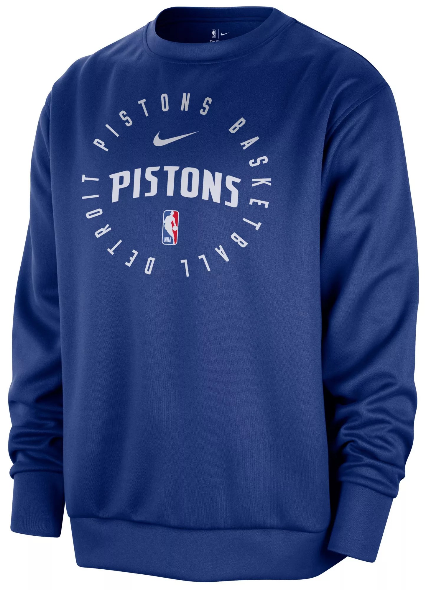 Nike Adult Detroit Pistons Spotlight Crewneck Sweatshirt Dick's