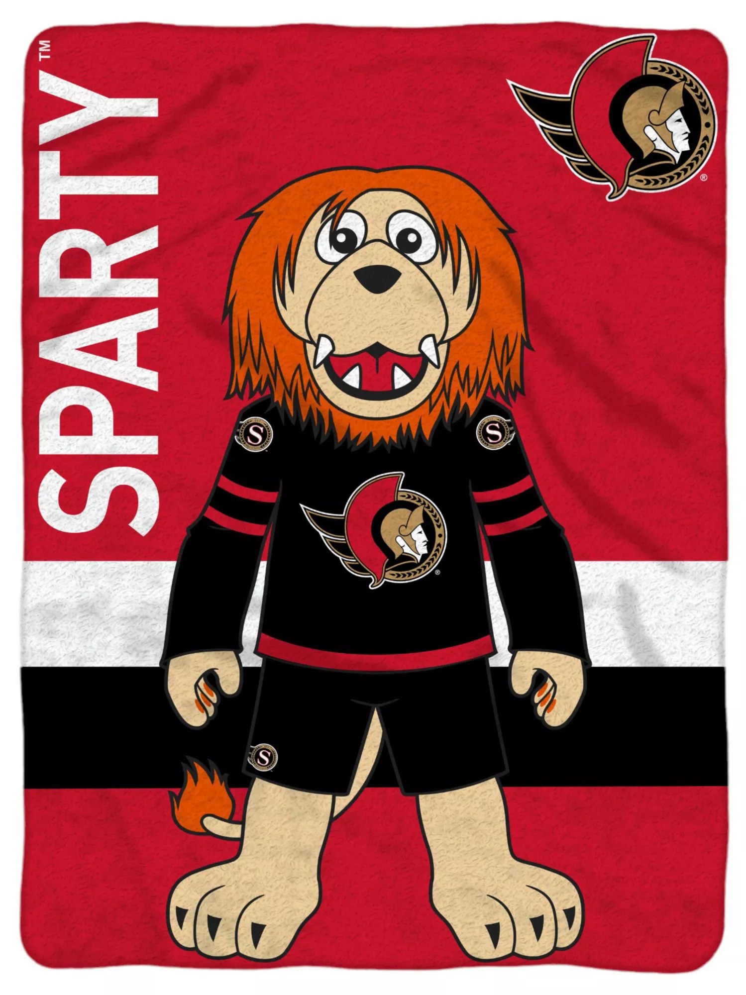 Uncanny Brands Ottawa Senators Sparty Blanket Dick's Sporting Goods