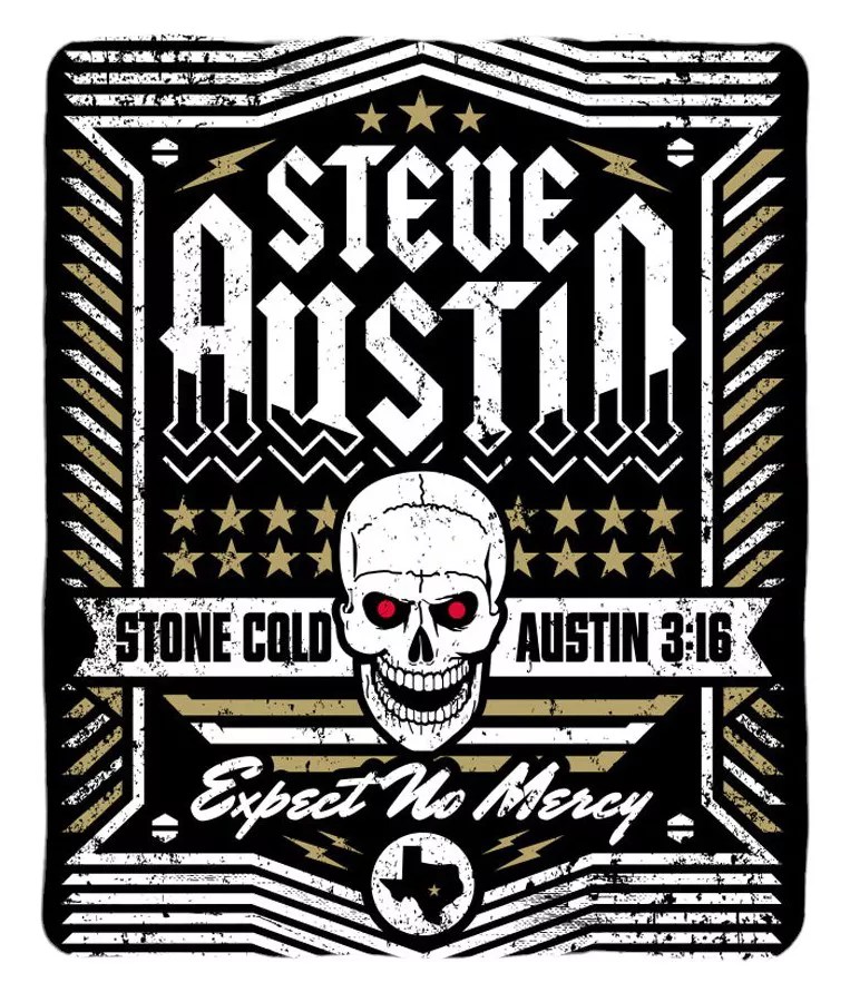 Uncanny Brands WWE Stone Cole Steve Austin Blanket Dick's Sporting Goods