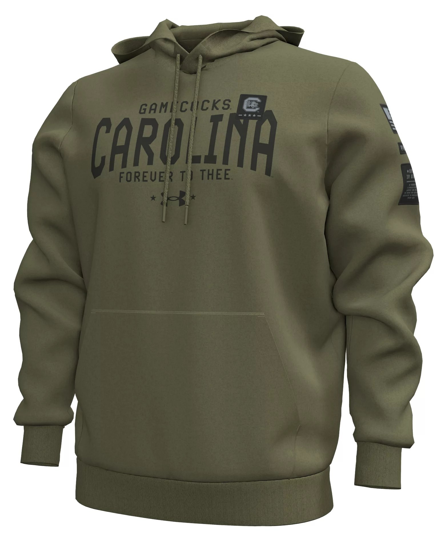Under Armour Men's South Carolina Gamecocks Thyme Freedom Fleece Crew