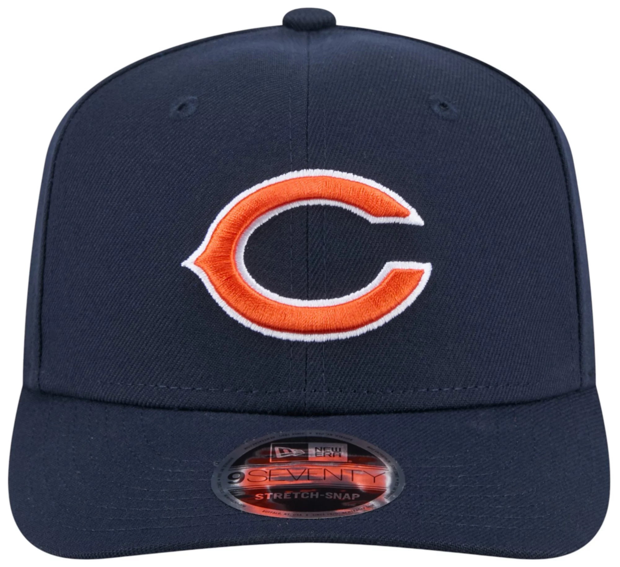 New Era Men's Chicago Bears Navy 970 Adjustable StretchSnap Hat Dick