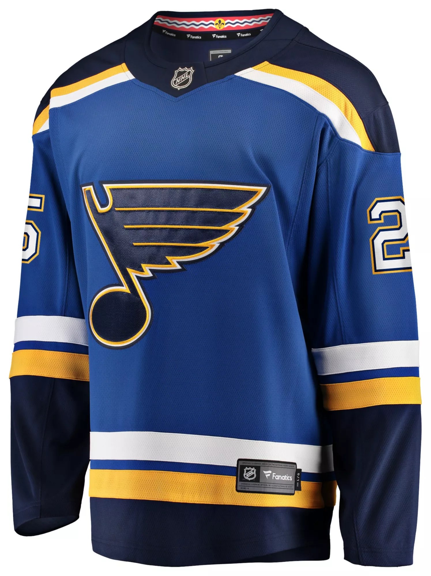NHL Men's St. Louis Blues Jordan Kyrou 25 Home Breakaway Replica