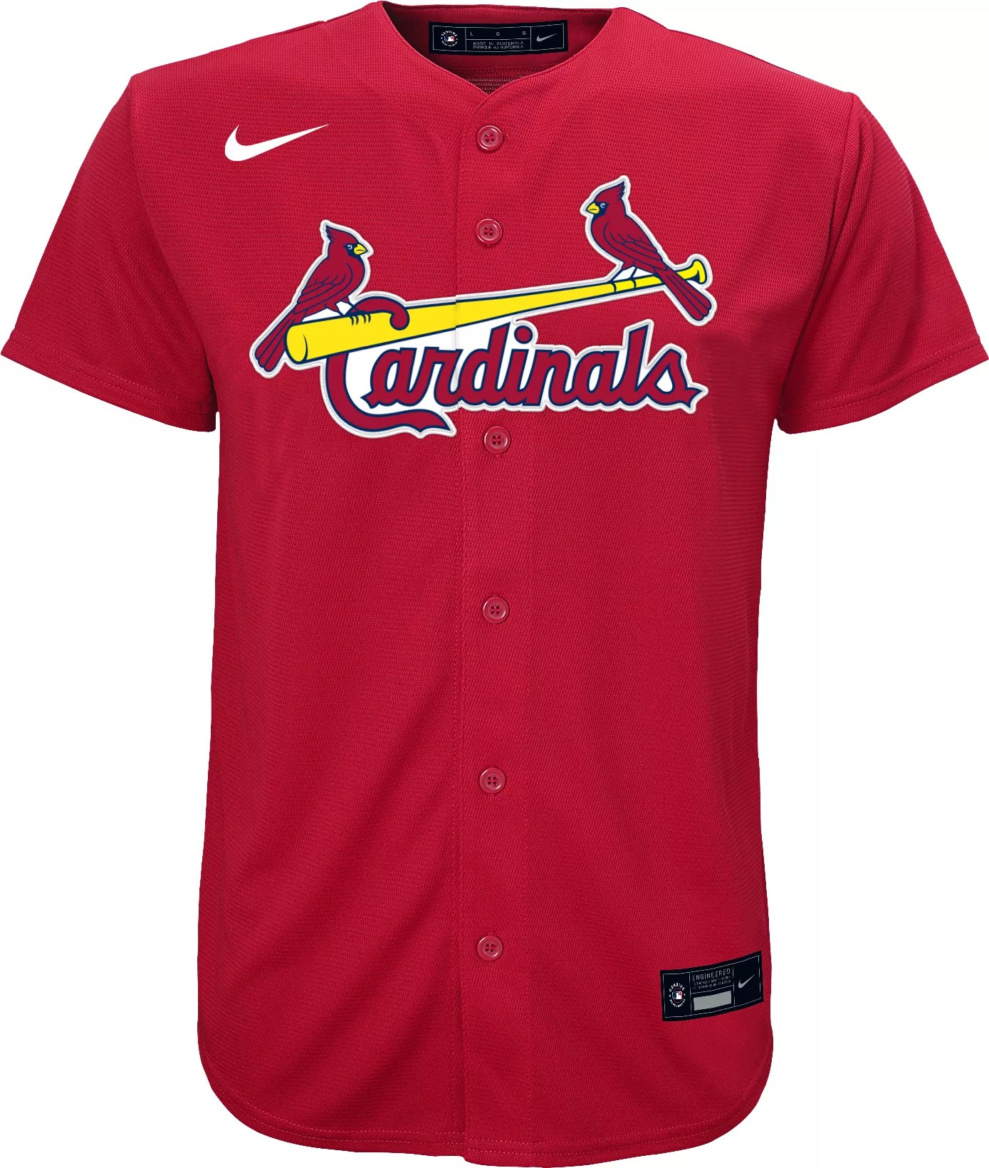 Nike Youth Replica St. Louis Cardinals Yadier Molina 4 Cool Base Red