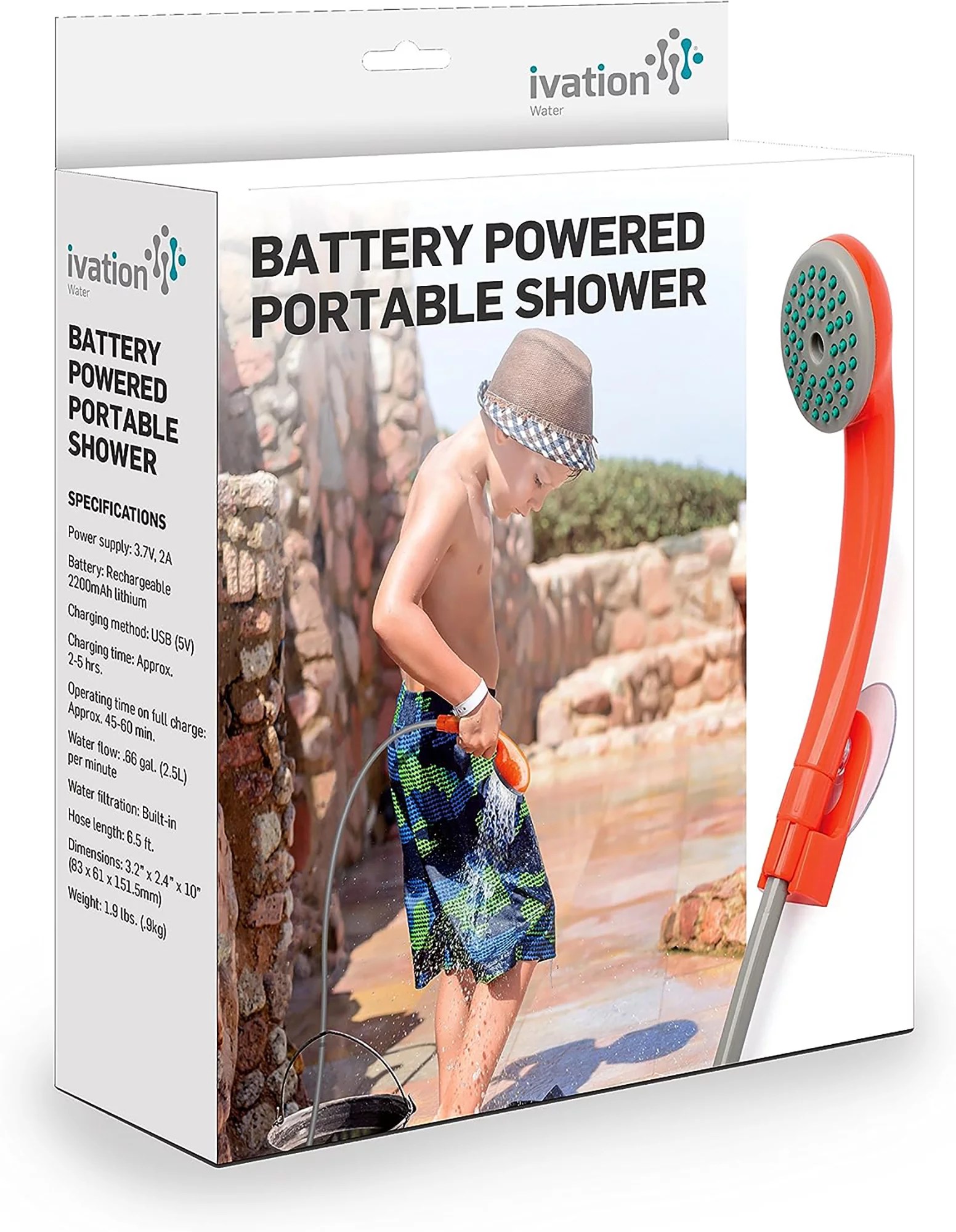 Hike Crew Battery Powered Portable Outdoor Camping Shower Publiclands