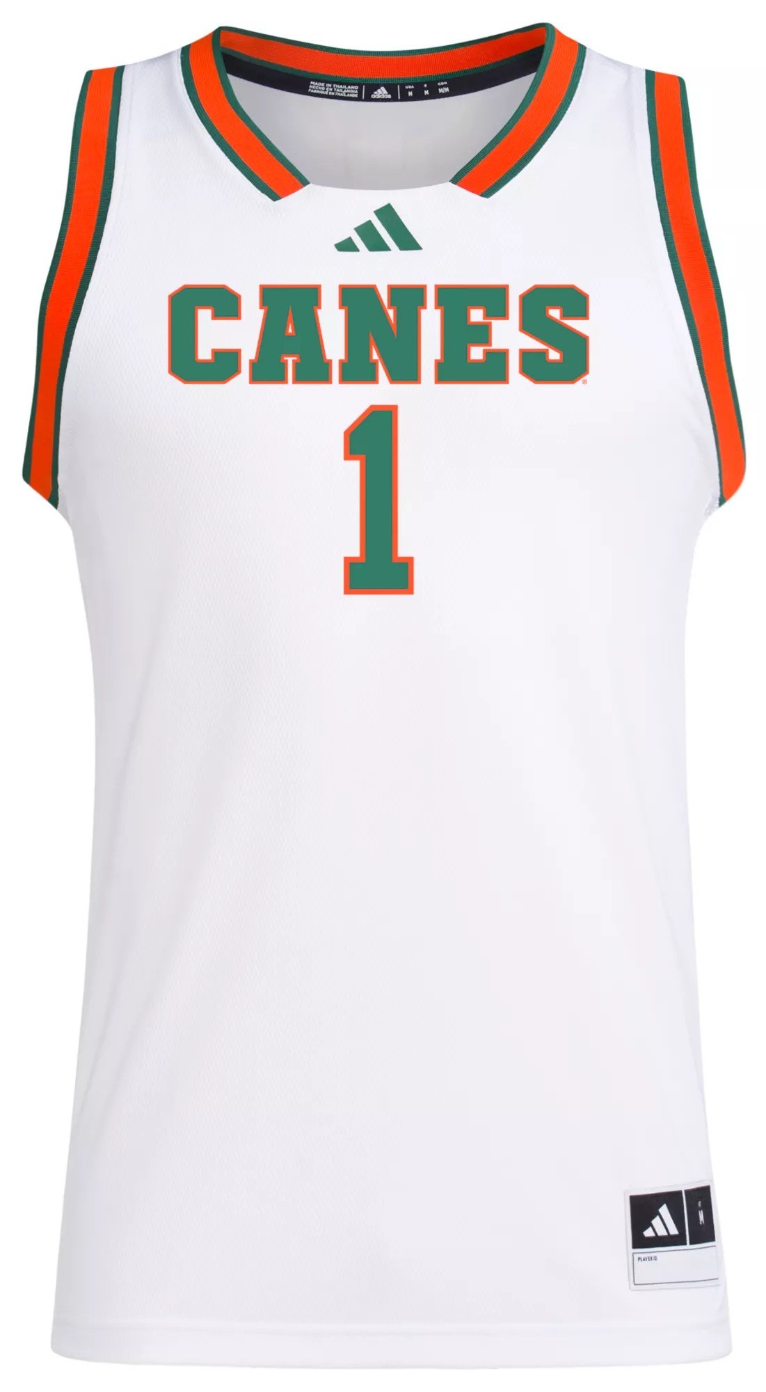 adidas Men's Miami Hurricanes White Swingman Jersey Dick's Sporting Goods