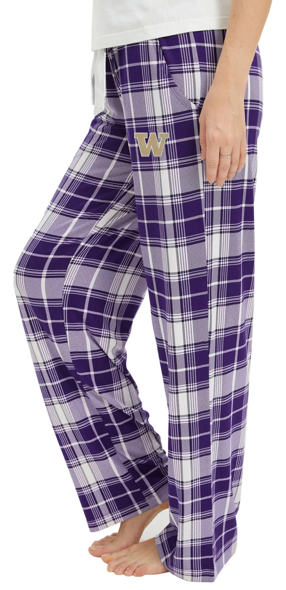 College Concepts Women's Washington Huskies Plaid Ashford Flannel Pants