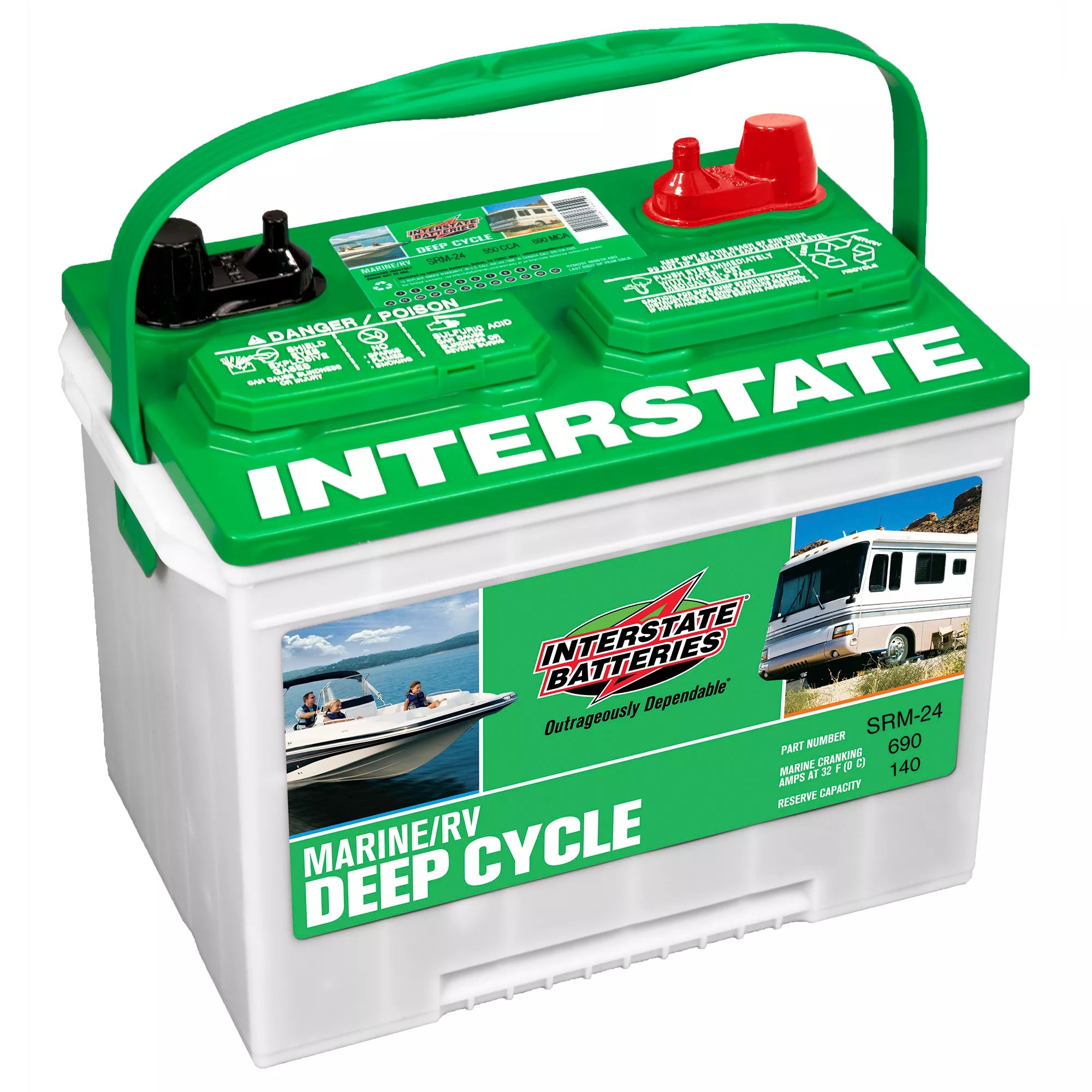 Interstate Batteries SRM-24 Marine/RV Deep Cycle Battery | Best Price