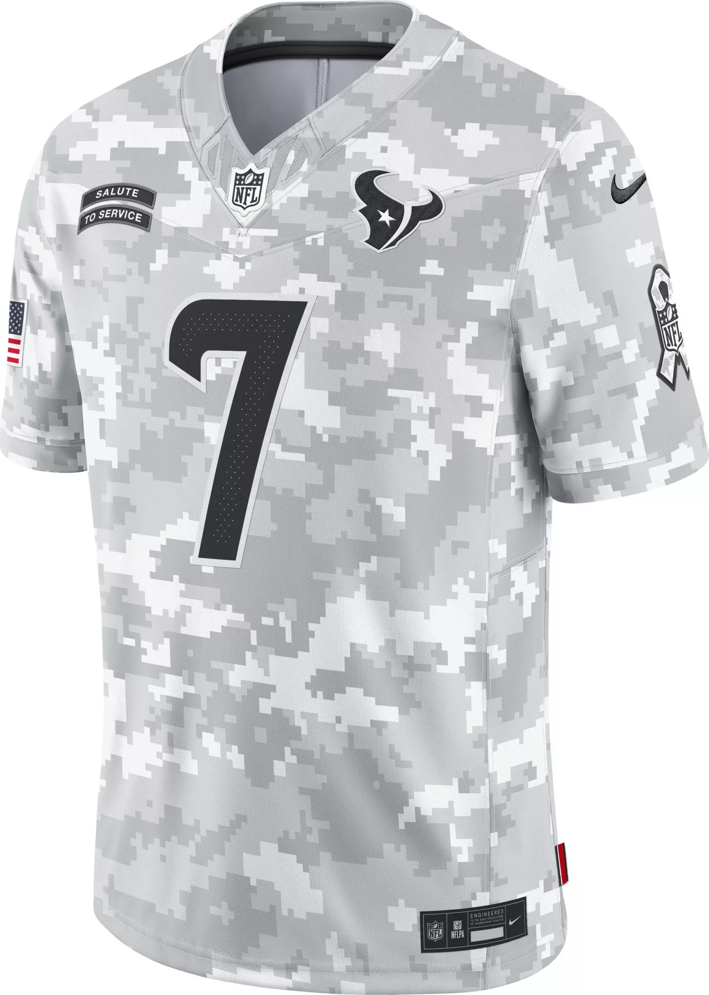 Nike Men's Houston Texans C.J. Stroud 7 Salute to Service 2024 White