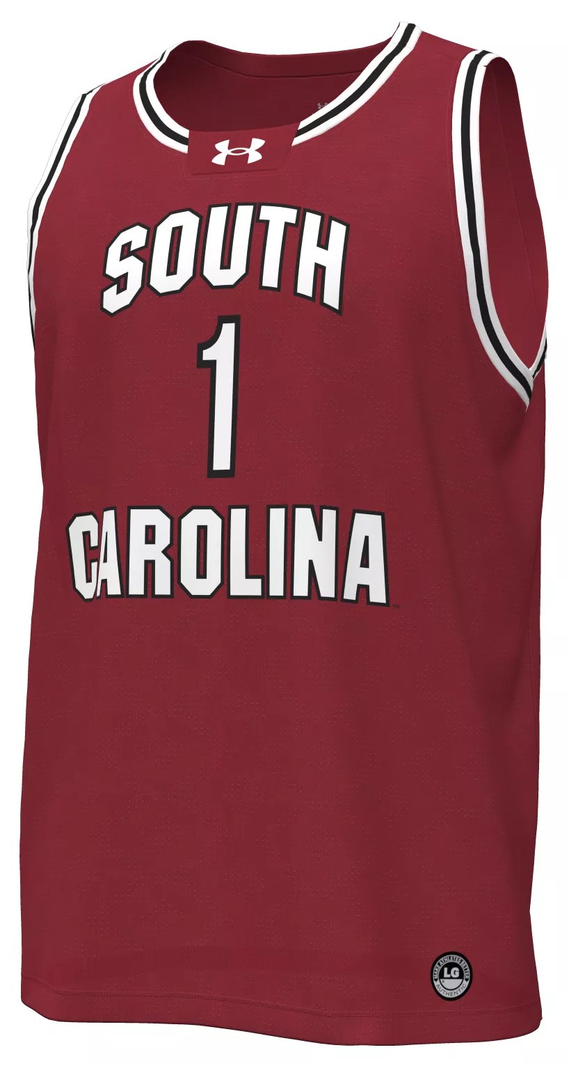 Under Armour Men's South Carolina Gamecocks Cardinal Replica Basketball