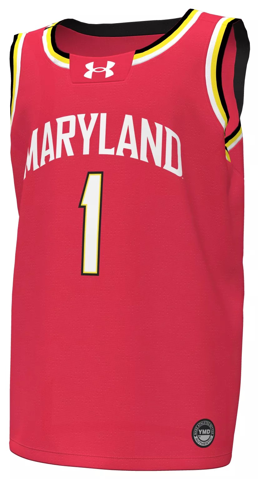 Under Armour Youth Maryland Terrapins Red Replica Basketball Jersey