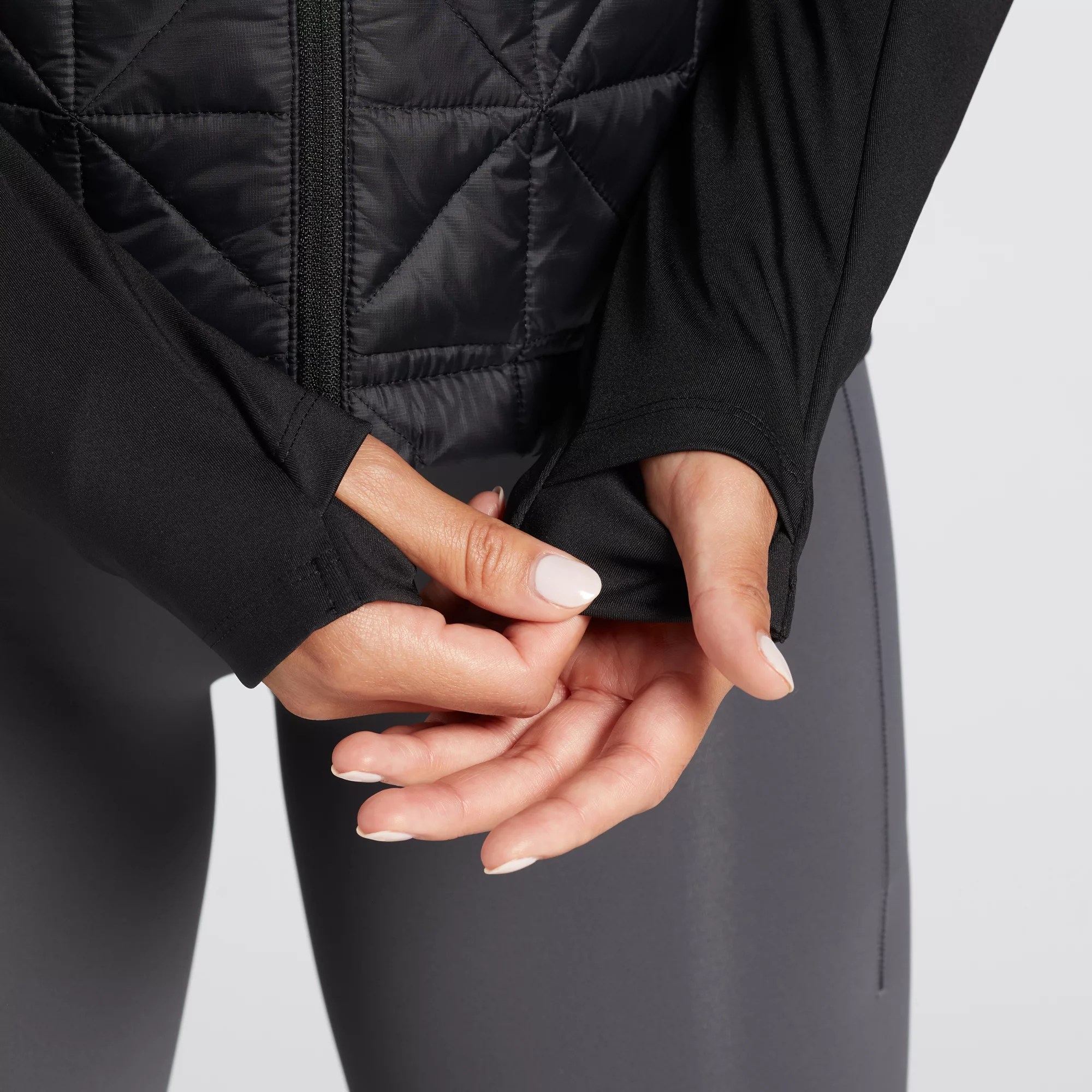 Calia Women's Quilted Hybrid Full Zip Golf Jacket Big Apple Buddy