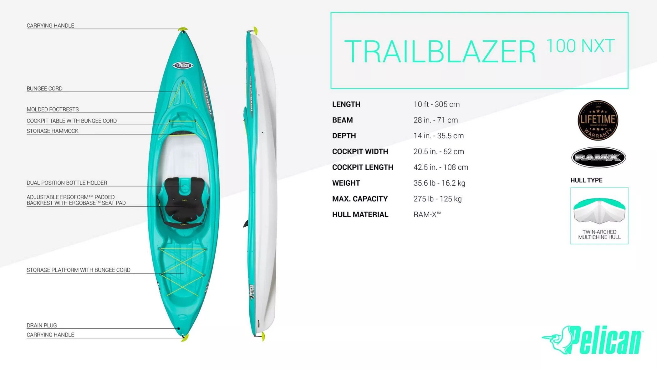 🔥Pelican Trailblazer 100 NXT Kayak Amazon