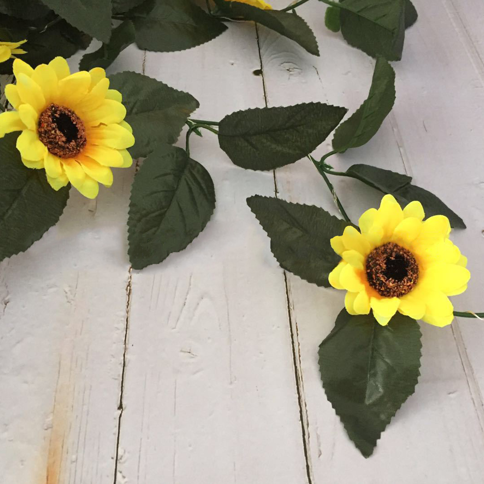 20LED Artificial Sunflower Fairy String Lights Flower Garland Wedding