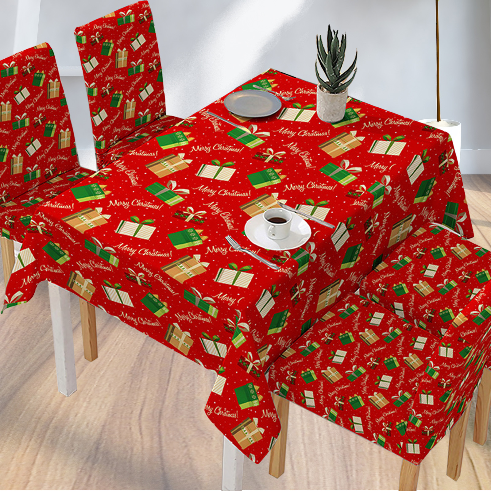 Christmas Decorations Table Cloths Christmas Tablecloth Rectangle Table Cover Cloth Xmas Dinner Party Home