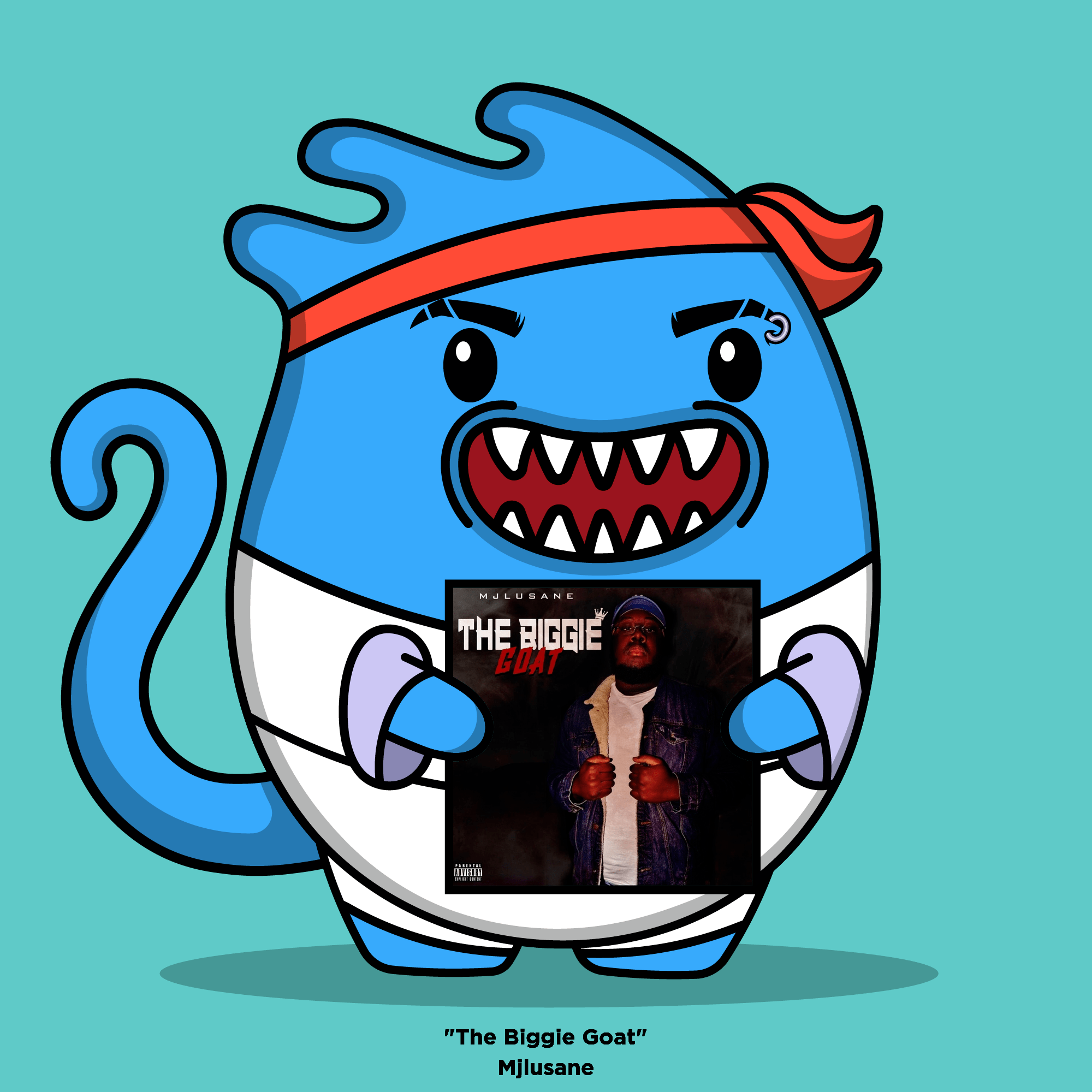 DistroKid Sellouts NFT 7725 The Biggie Goat by "Mjlusane"