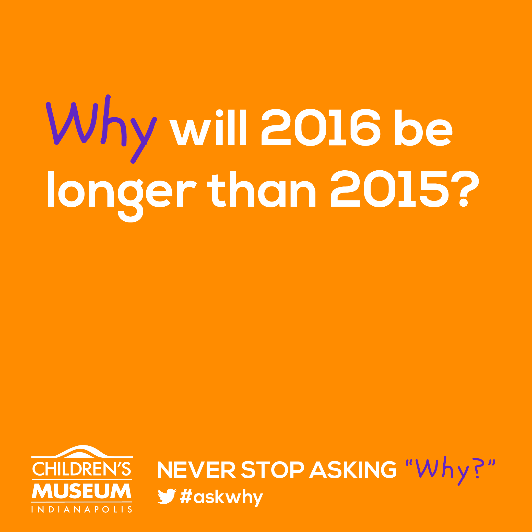 Why Will 2016 Last Longer Than 2015? The Children's Museum of