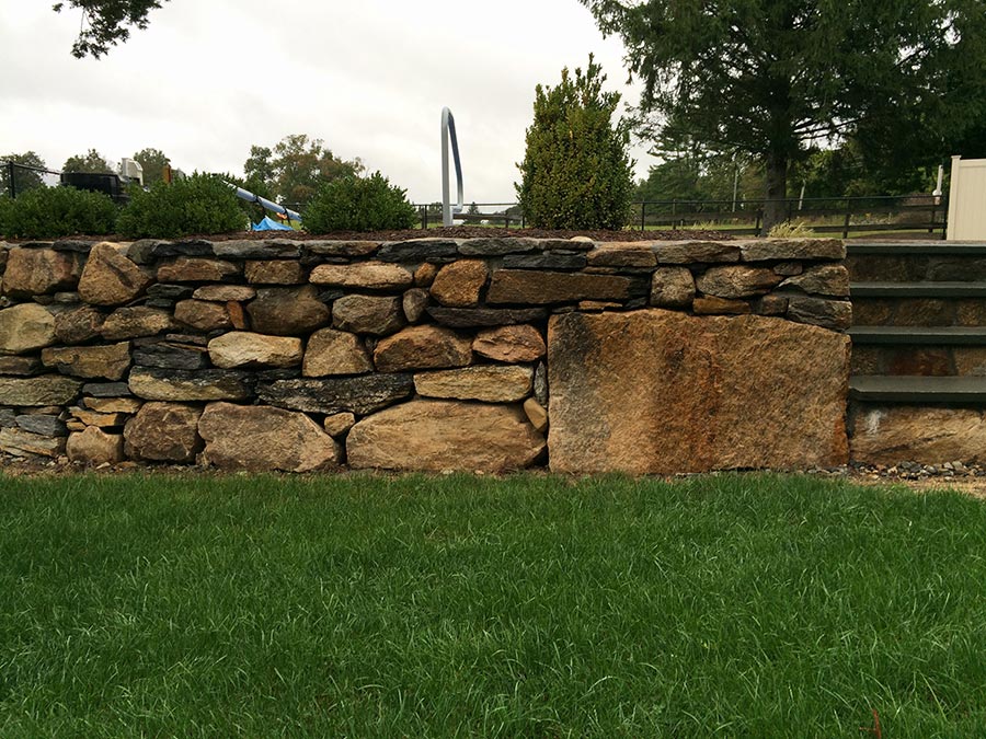 Bluestone Wall and Steps Project D. Kyle Stearns Contracting Inc.