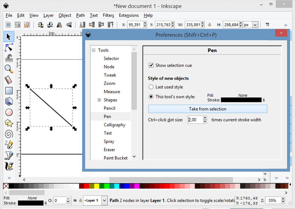 setting default line thickness