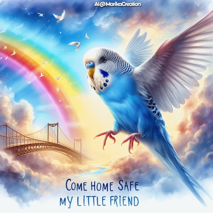 Budgie Blue (in Animated GIFs)