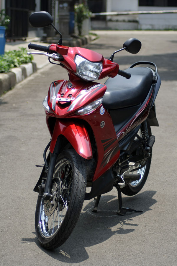 Modifikasi Vega R 2007 Warna Merah