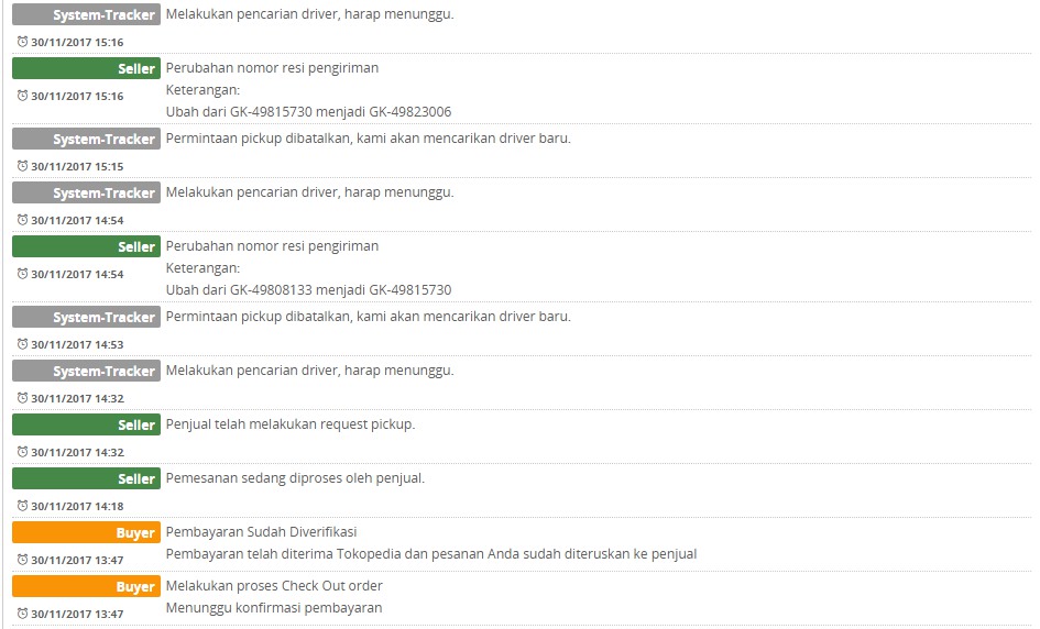 SURAT TERBUKA UNTUK TOKOPEDIA DAN GOJEK, PAKET ORDER SAYA DIBAWA KABUR