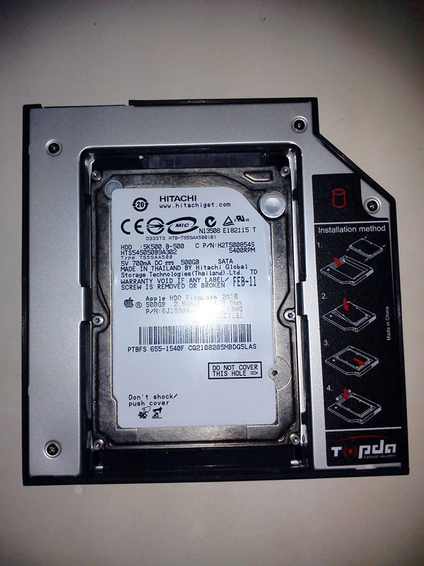 [HDD] Universal HDD Caddy 9.5mm Review for Laptop (Generic Brand) KASKUS