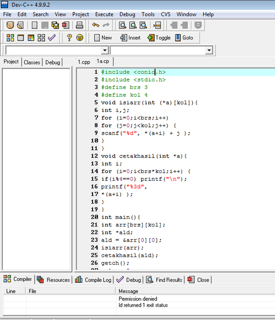 [ASK] C Compiler Eror ? ID return 1 exit status KASKUS ARCHIVE