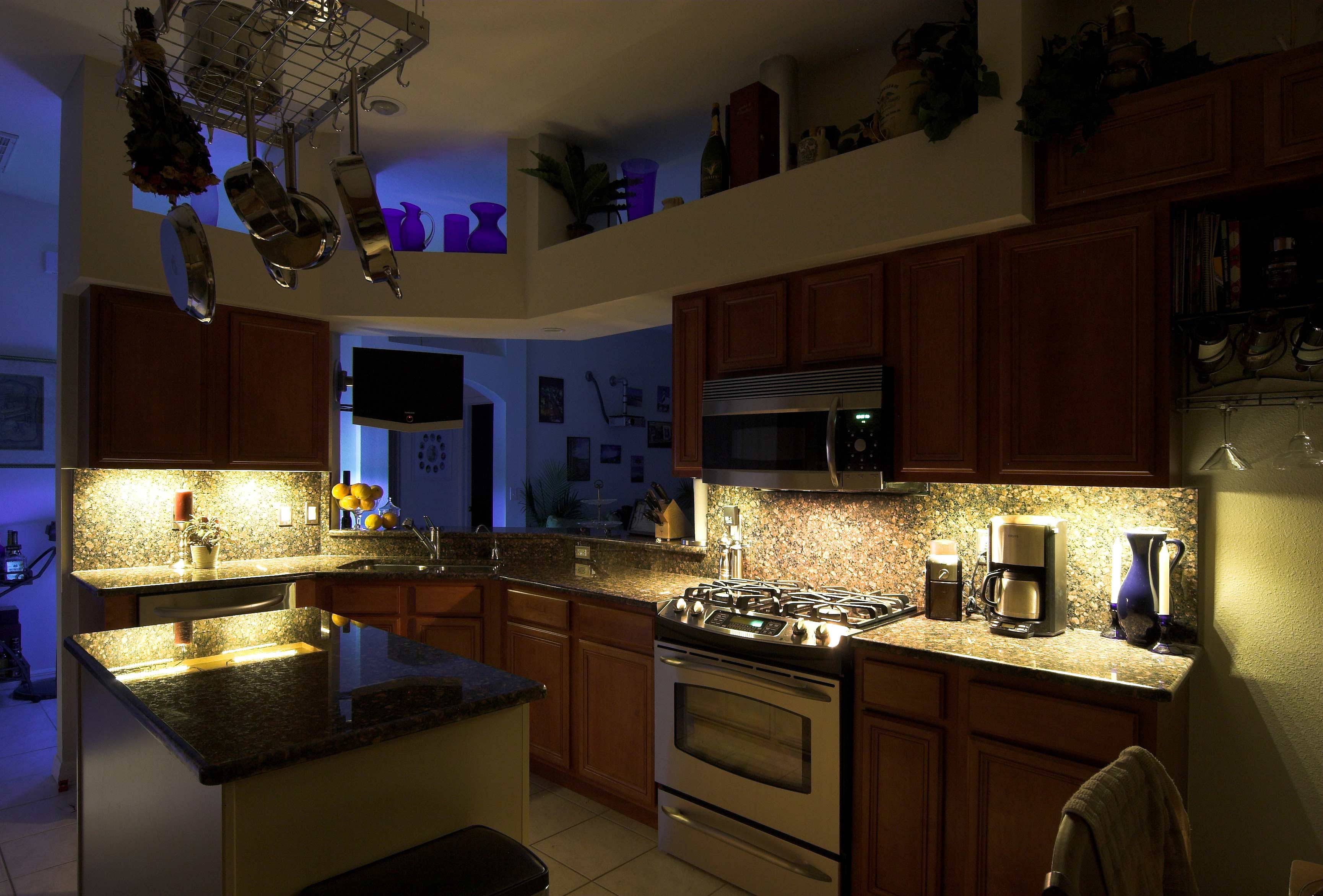 Led Strip Lighting Under Kitchen Cupboards Shelly Lighting