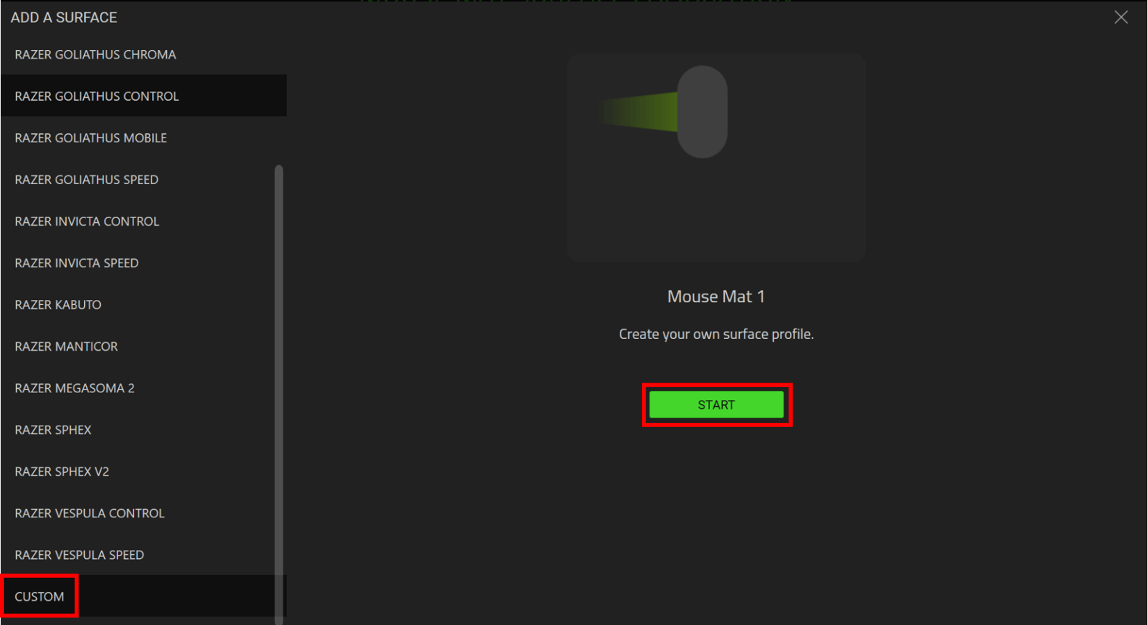 How to use the Surface Calibration feature in Razer Synapse